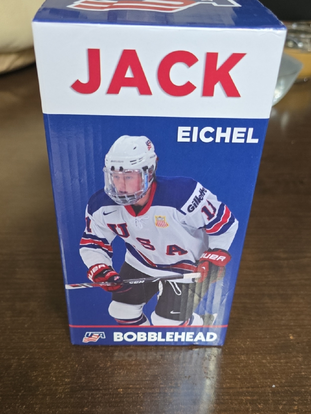 Jack Eichel Blue & White Bobblehead Display Shelf Accent